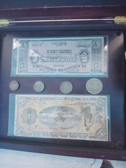 Peso 1914 y 5 pesos 1914