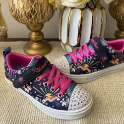 Girl's Skechers Unicorn Sunshine Sparkle Size 1 In Kids, Not Nike, Adidas, Jordan, Kobe, Lebron