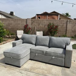 Gray Couch w Storage