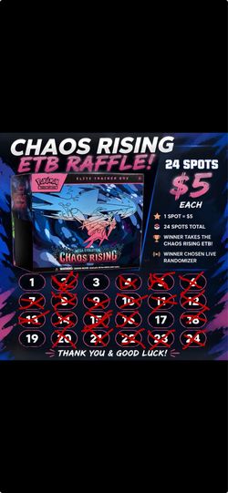 Chaos Rising  ETB raffle