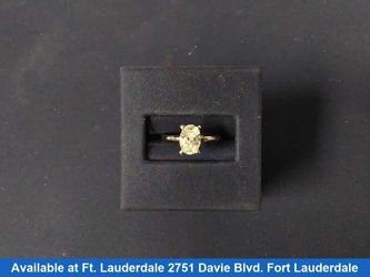 Women's Ring - Solitaire - White Gold 14k (.585) 1.9 grams Size 5.5