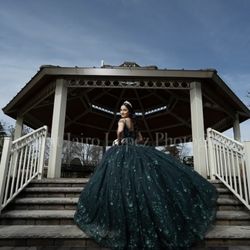 Green quinceanera Dress