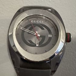 Grey Gucci Sync Watch. Broken Band. Super Cheap