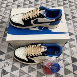 Nike Retro Black And Blue Colorblock Barb Sneakers

