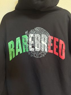 RareBreed Mexico Graphic Hoodie Black Pullover Fleece Sweatshirt Men’s Large