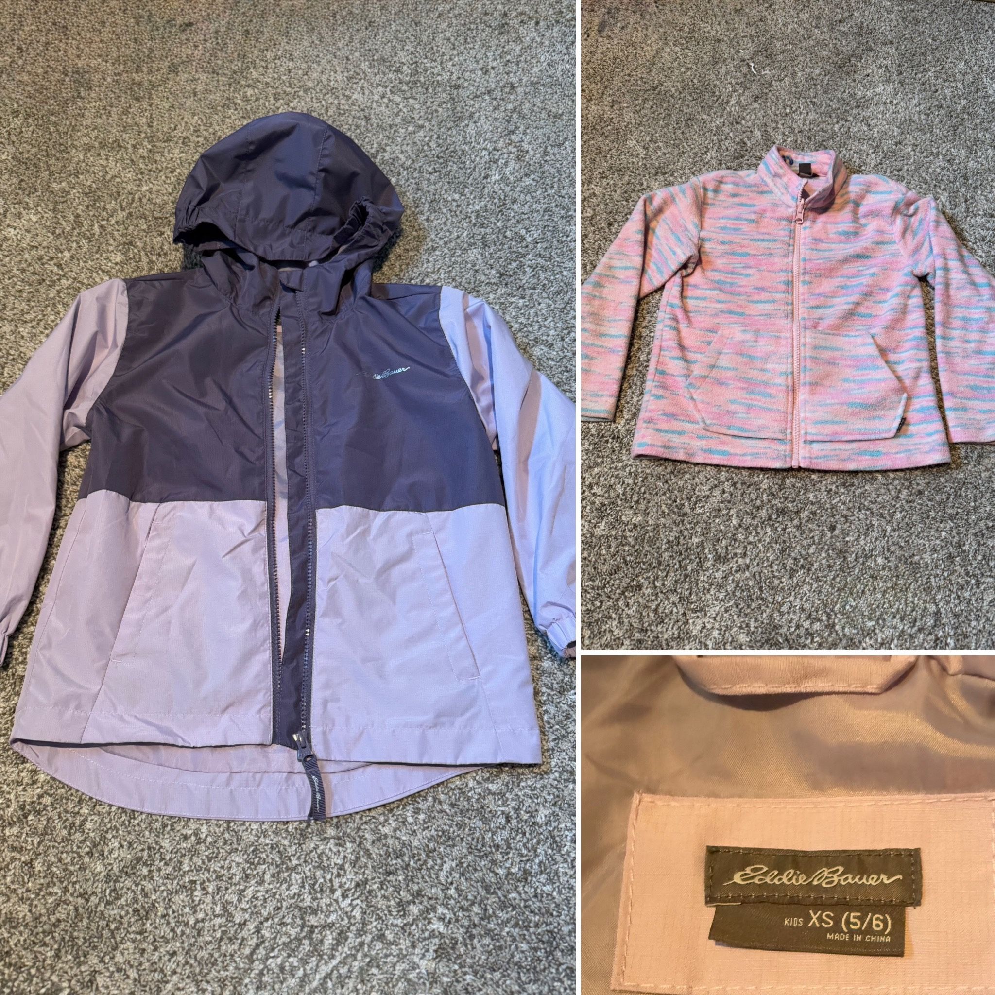 Girls Fleece And Windbreaker (5/6 T)