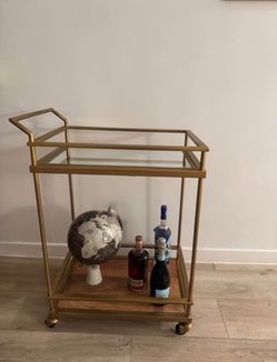 Gold bar cart