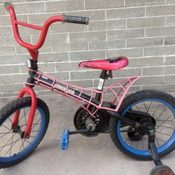 Spider-Man Training Wheel Bike 16’’ - Great Condition!