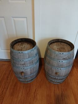 Vintage white oak barrel