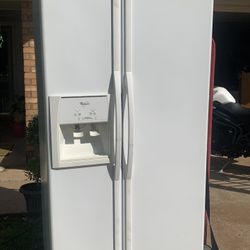 Whirlpool White Side By Side Refrigerator
