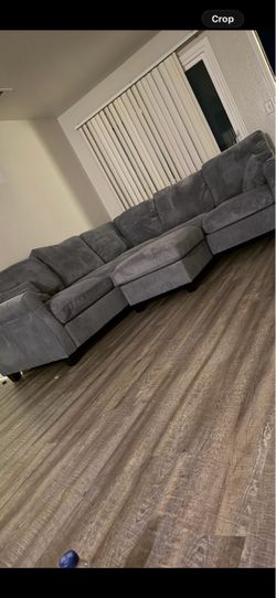 Gray sectional for sell