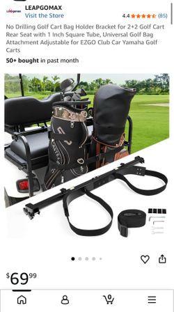 Golf cart bag holder bracket