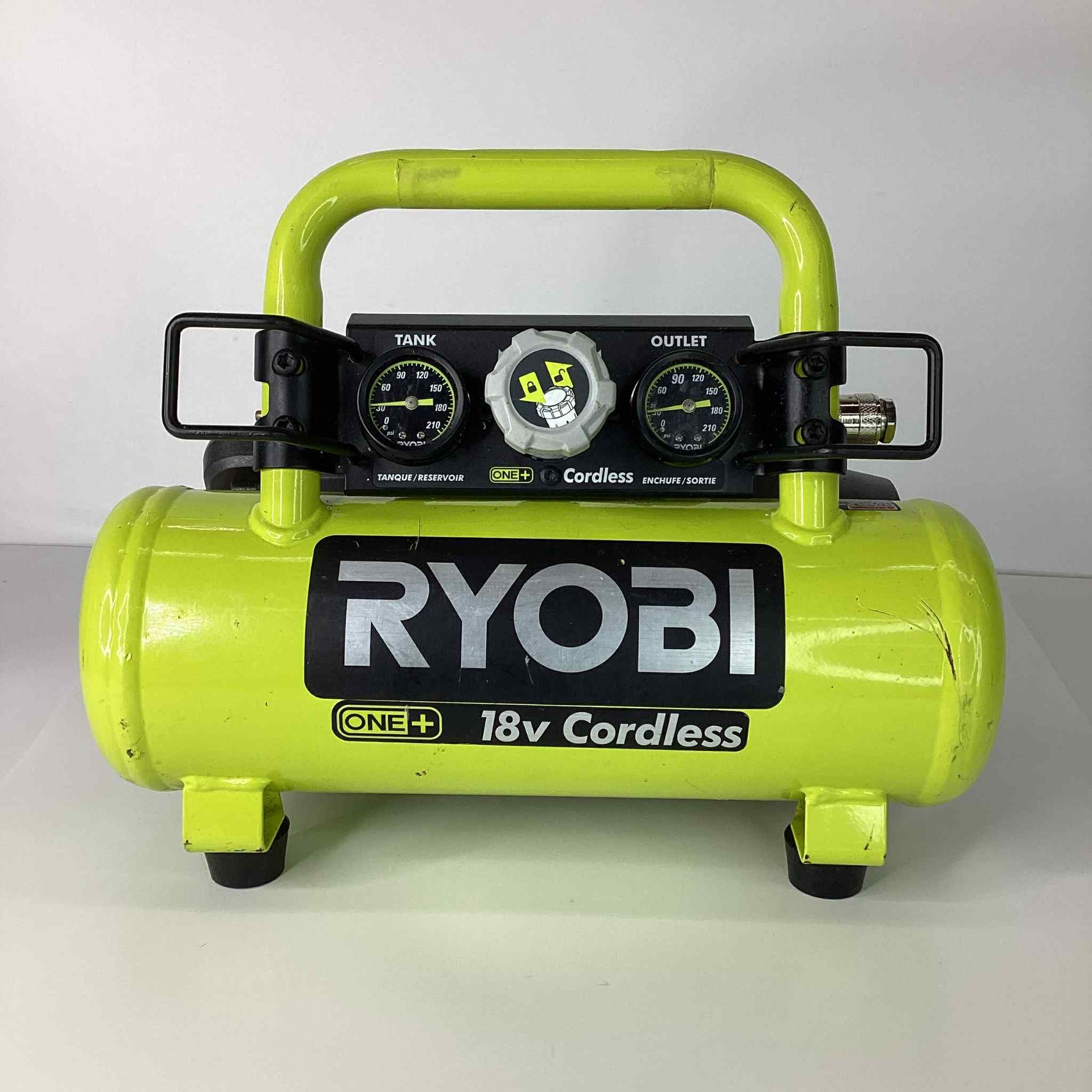 Ryobi 18v Cordless 1 Gal Portable Horizontal Air Compressor