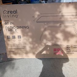 Outside Glass Top Table