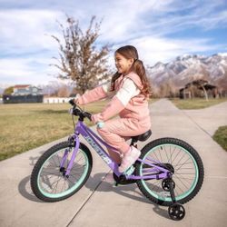 L205 NEO 20 Inch Kids Bike for Ages 6-10 Years Old Boys & Girls, 20 Inch Wheels Kids Mountain Bike with Training Wheels & Handbrake, Kids' Bicyc