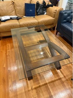 FREE GLASS TOP COFFEE TABLE