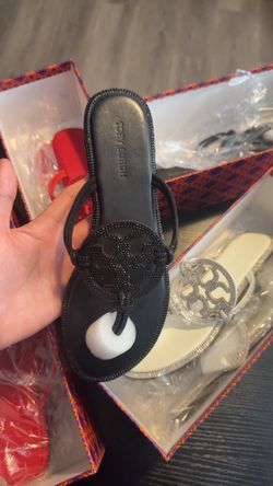 Tory Burch Miller Crystal Sandal Black