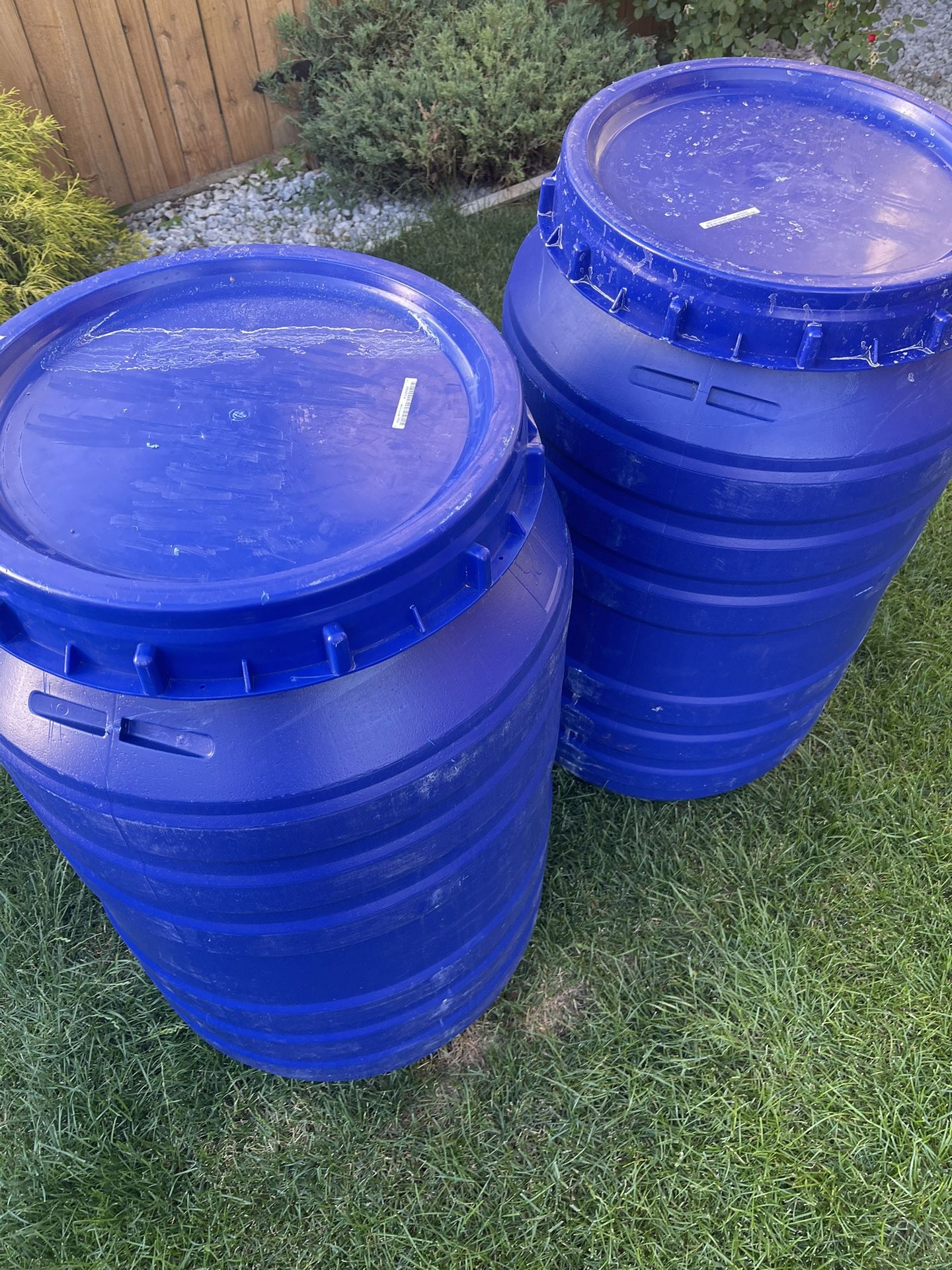 Barrels 50gallons each