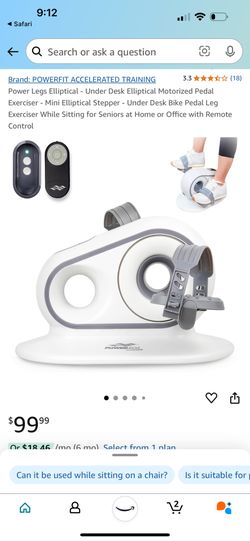 NEW Powerlegs Elliptical With Remote