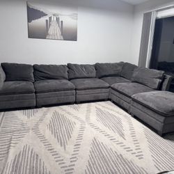 Costco Gray Modular Sofa Couch Sectional Sala 