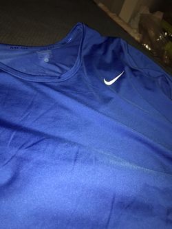 Nike shirt long sleeve royal blue