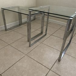 Two Glass Tables