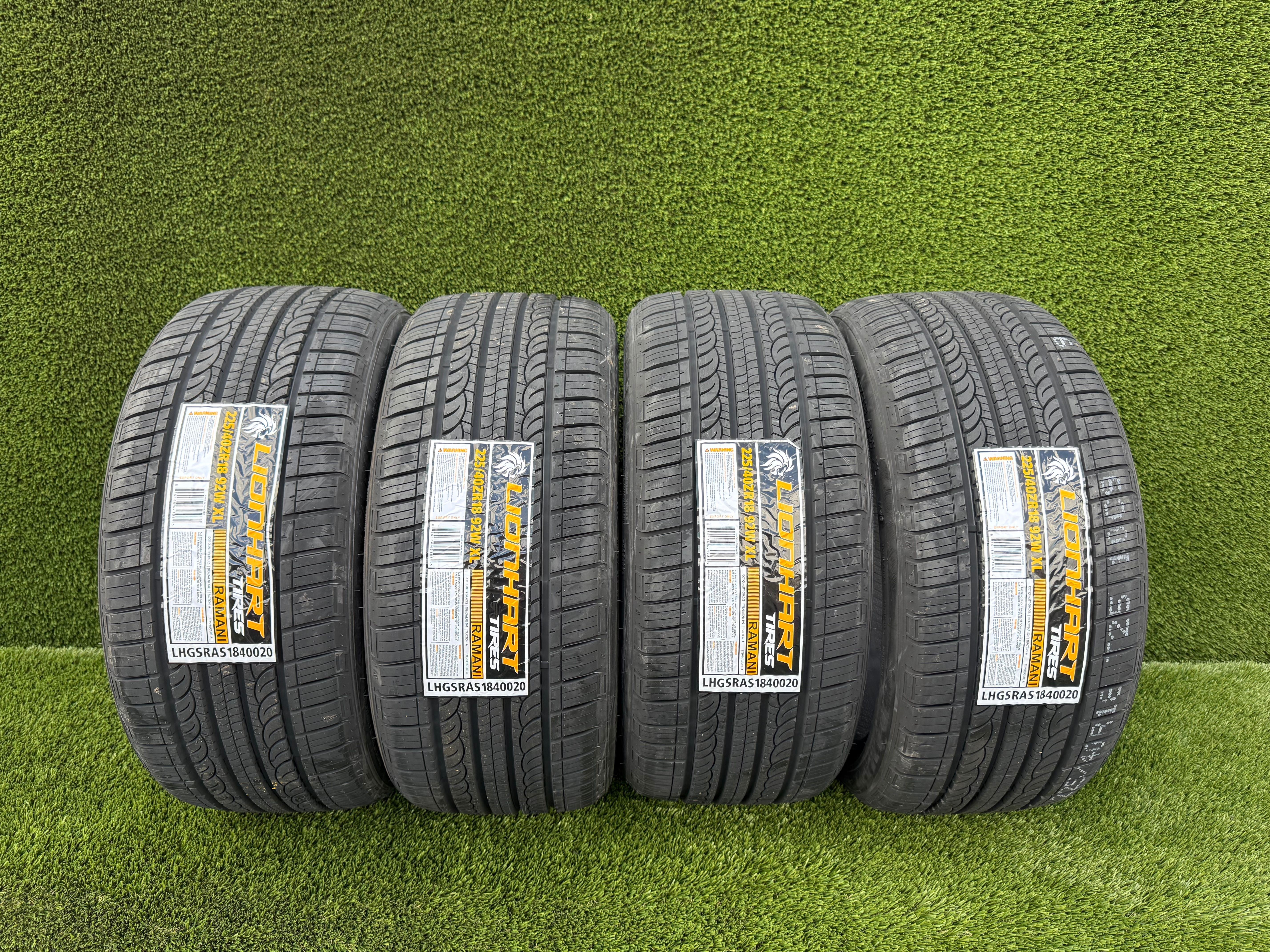 New 225/40/18 Lionhart Ramani A/S Tires