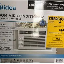 1 Brand New Midea 5,000 BTU 150 Sq ft Window Air Conditioner