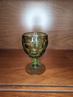 MCM Provincial Green Imperial Glass Water Goblet