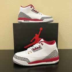 Nike Air Jordan 3 Retro Cardinal Red (GS) 6y