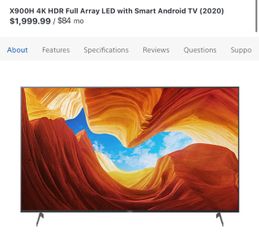 Selling 75” Sony TV