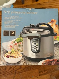 Kitchen Living 6 Qt Electric Pressure Cooker - Multi-Function - NEW SEALED