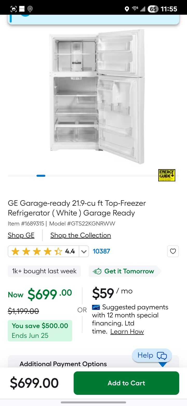 GE Refrigerator