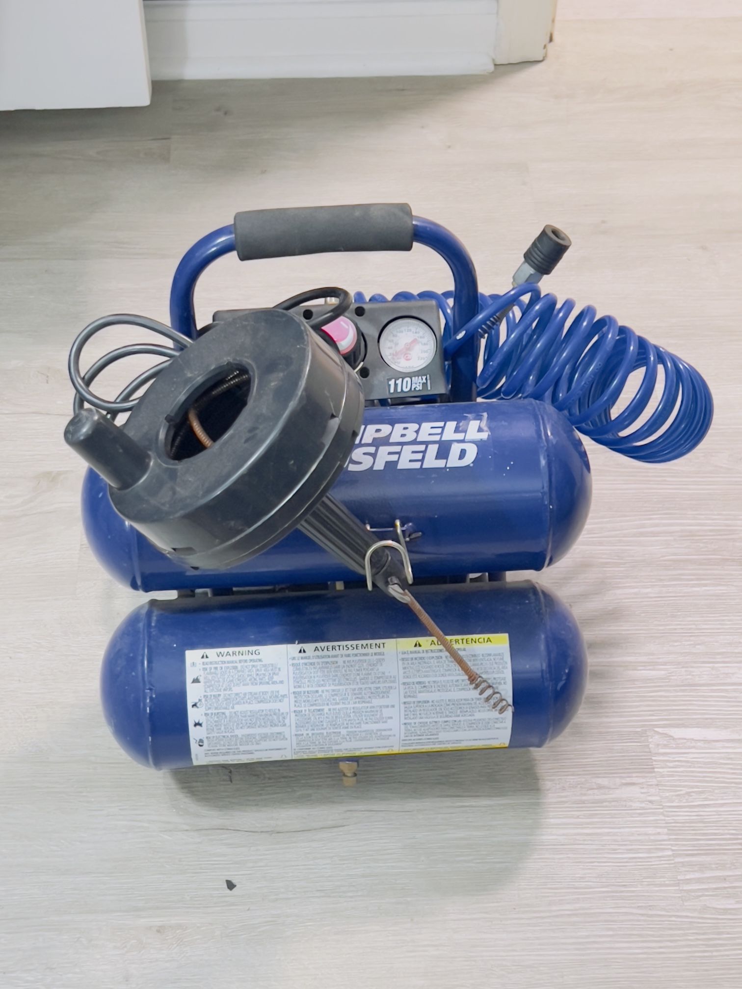 Campbell Hausfeld Air Compressor 110 Max PSI