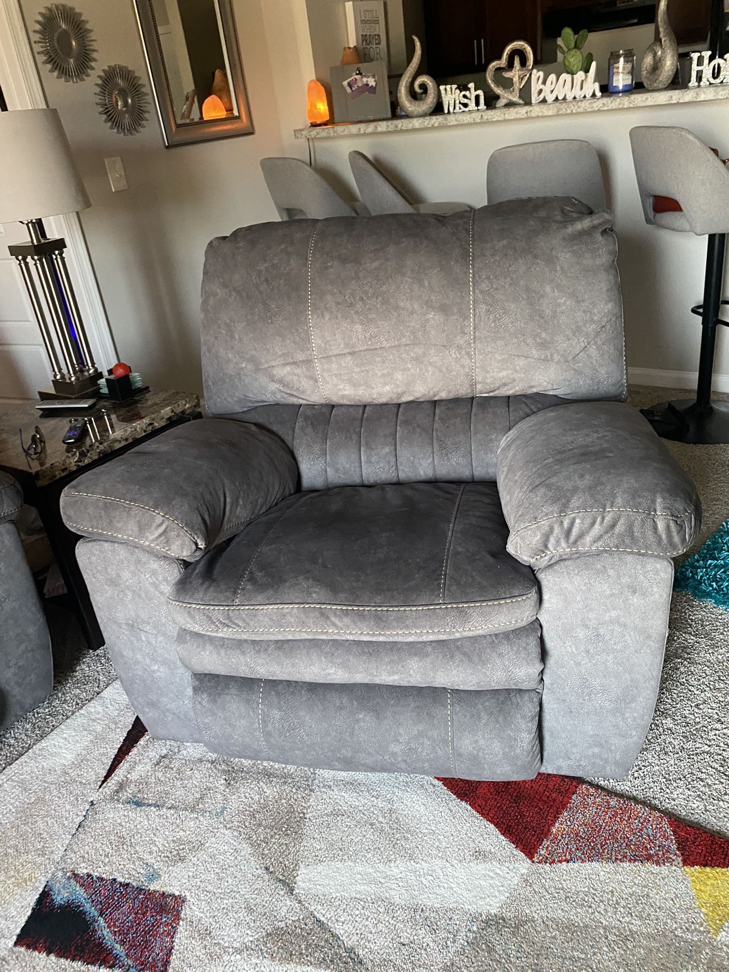 Sofa and recliner