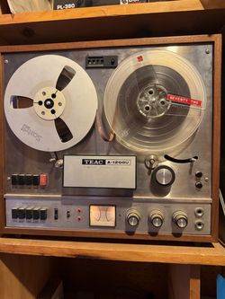 vintage TEAC A-1200U 3-motor stereo reel-to-reel tape deck
