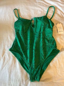 Green women bathing suit