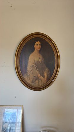 Antique Oval Gold Framed Portrait Painting