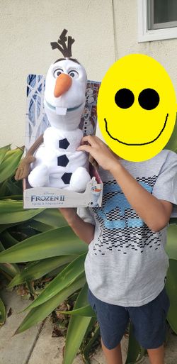 New Talking Olaf Disney Frozen 2 stuffed animal plush snowman Christmas gift Comes from a pet-free and smoke-free home. Brand new in original package.