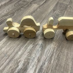 Hand carved Wooden Vehicles