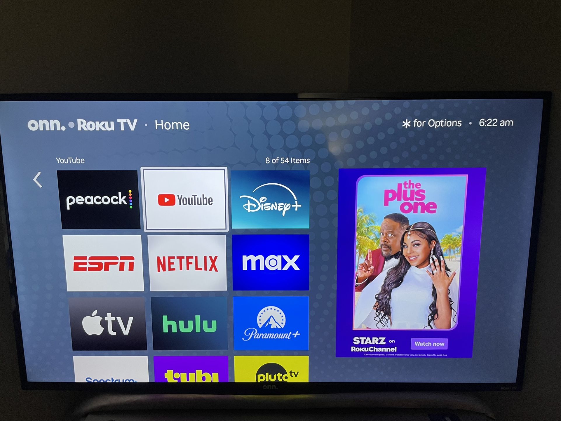 Onn. 43” ROKU SMART TV