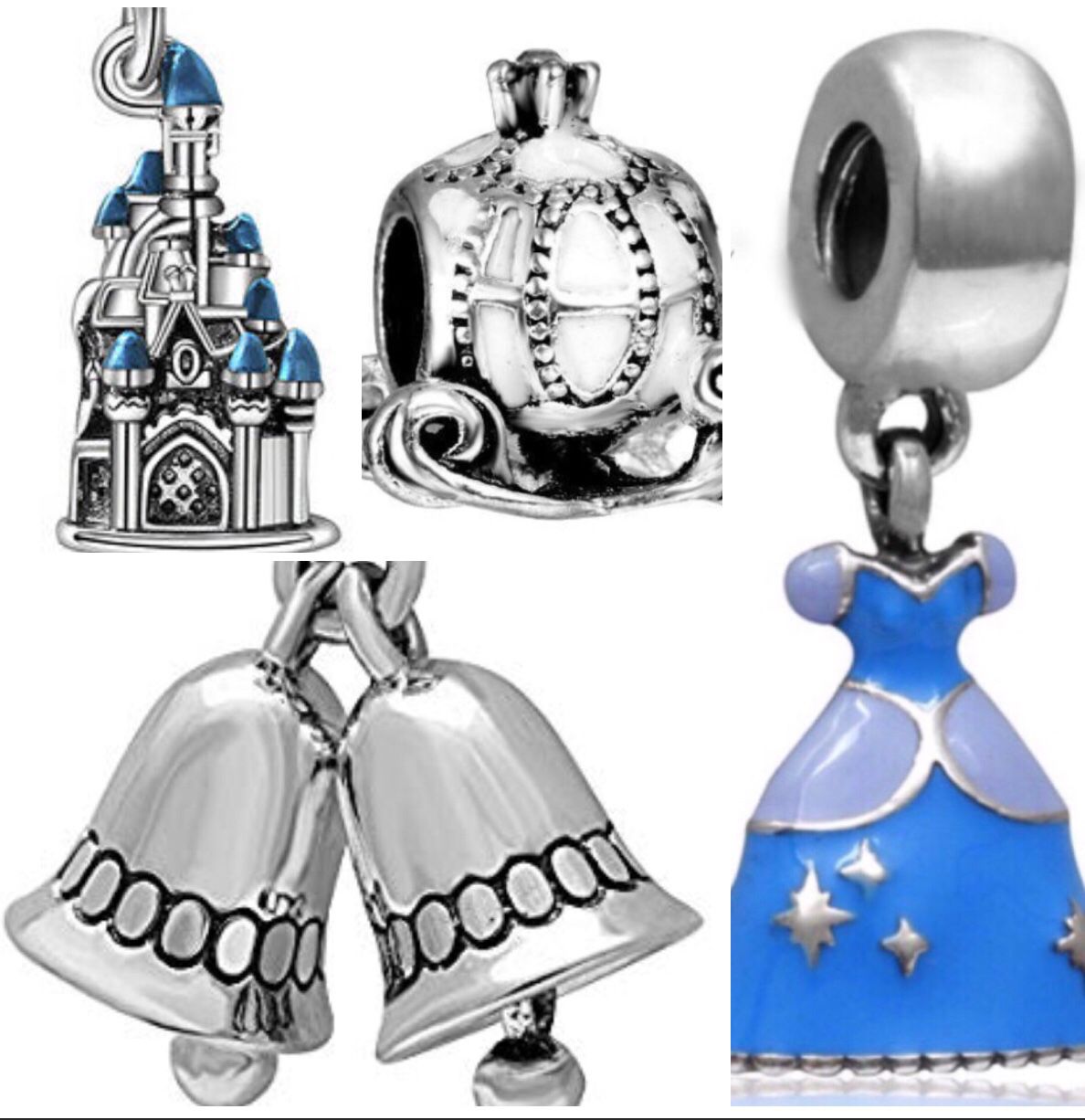 European Disney Princess Cinderella Charm Set