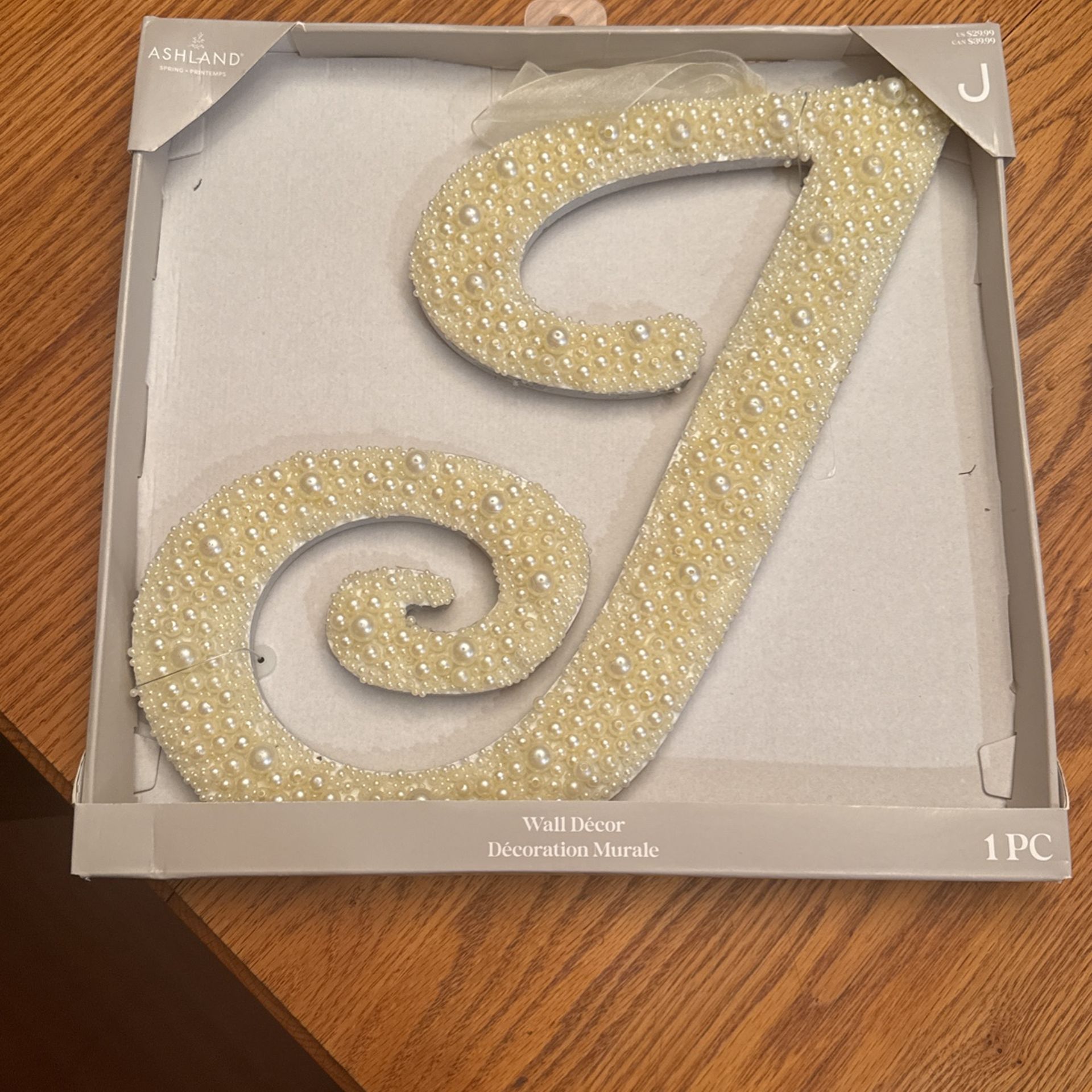 New Ashland Beaded Wall Decor, Letter “J”
