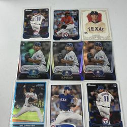 Yu Darvish Mixed Rookie Card RC Lot Of 9 Texas Rangers 