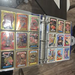 200+ Topps garbage pail kids trading cards binder lot with wacky package’s cards