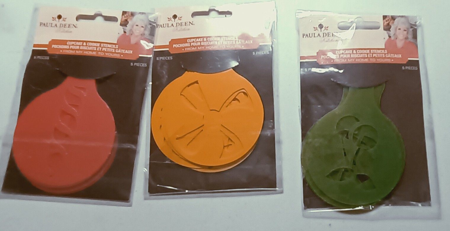 Paula Dean Cupcake And Cookie Stencils 15 In All