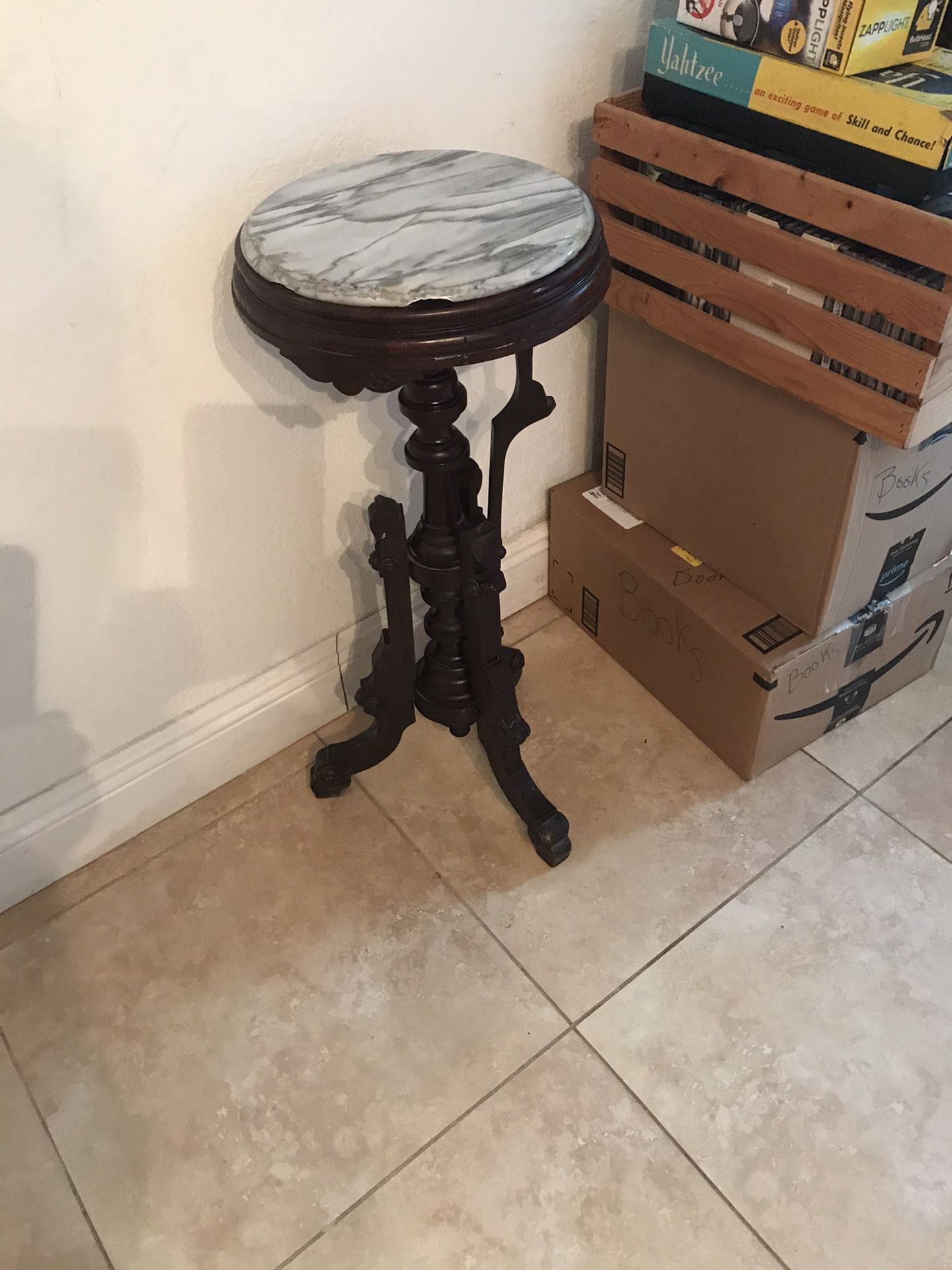 Antique table or plant stand