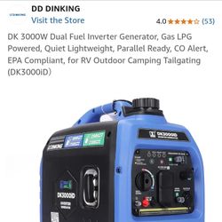 Inverter Generator 3000watt. $200
