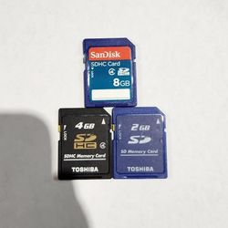 Assorted Full-Size SD Cards