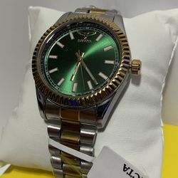 Invicta Speciality 40mm Men’s Two Tone Stainless Steel Watch Green Face